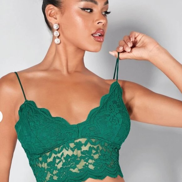 SHEIN BAE Lace Crop Cami Top - Picture 3 of 3